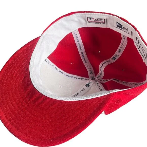 New Era 59fifty Los Angeles Angels Stars & Stripes July 4th On-Field Cap 7 1/4 - Picture 4 of 8